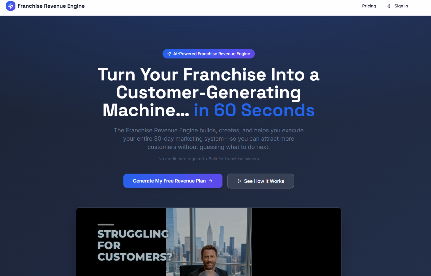 Franchise Revenue Engine case study preview