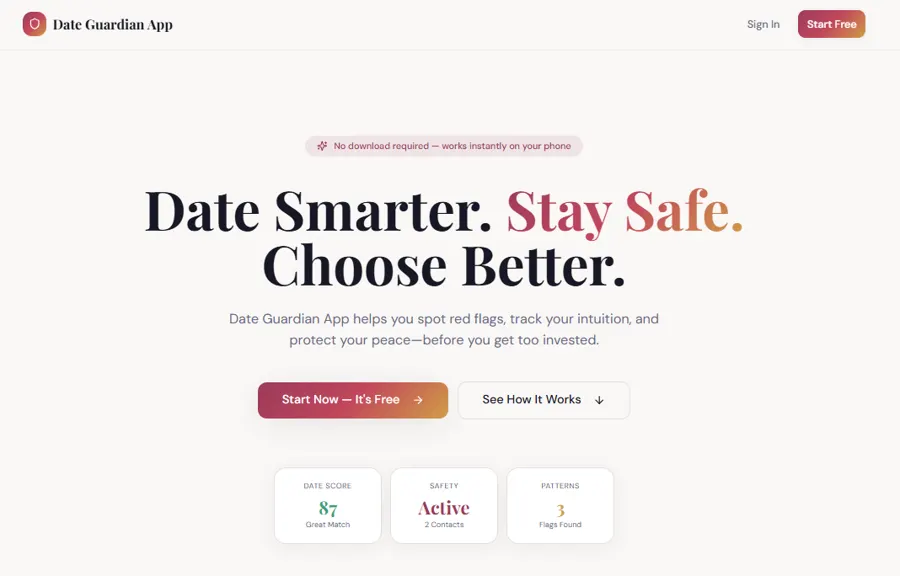 Date Guardian project preview