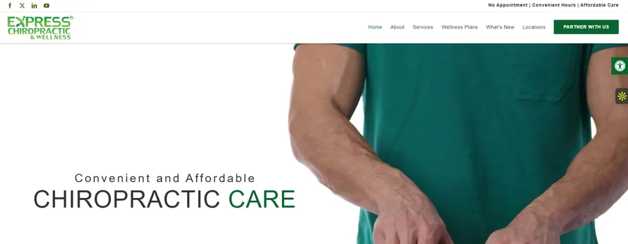 Express Chiropractic project preview