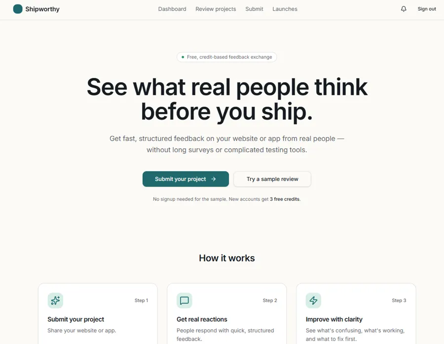 Shipworthy project preview