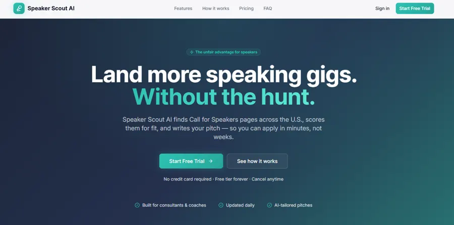 Speaker Scout AI project preview