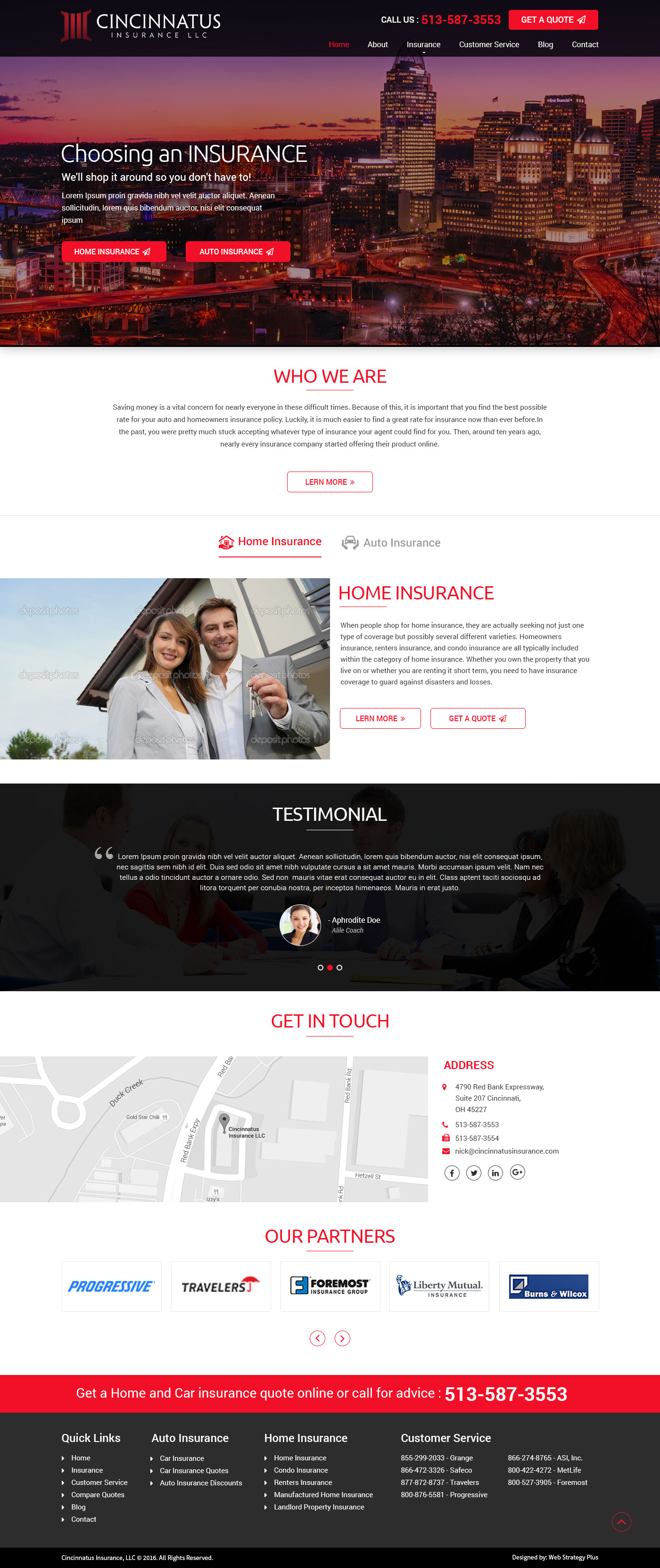 Cincinnatus Insurance Website